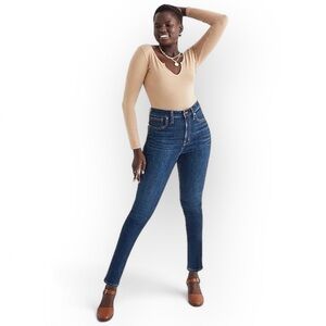 MADEWELL Curvy High-Rise Skinny Jeans in Seville Wash